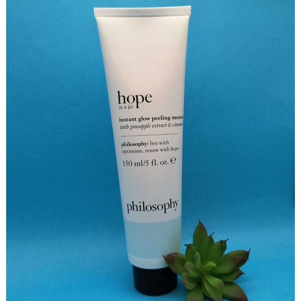 Philosophy Hope in a Jar Instant Glow Peeling Mousse, Mega 5 Ounces, NEW